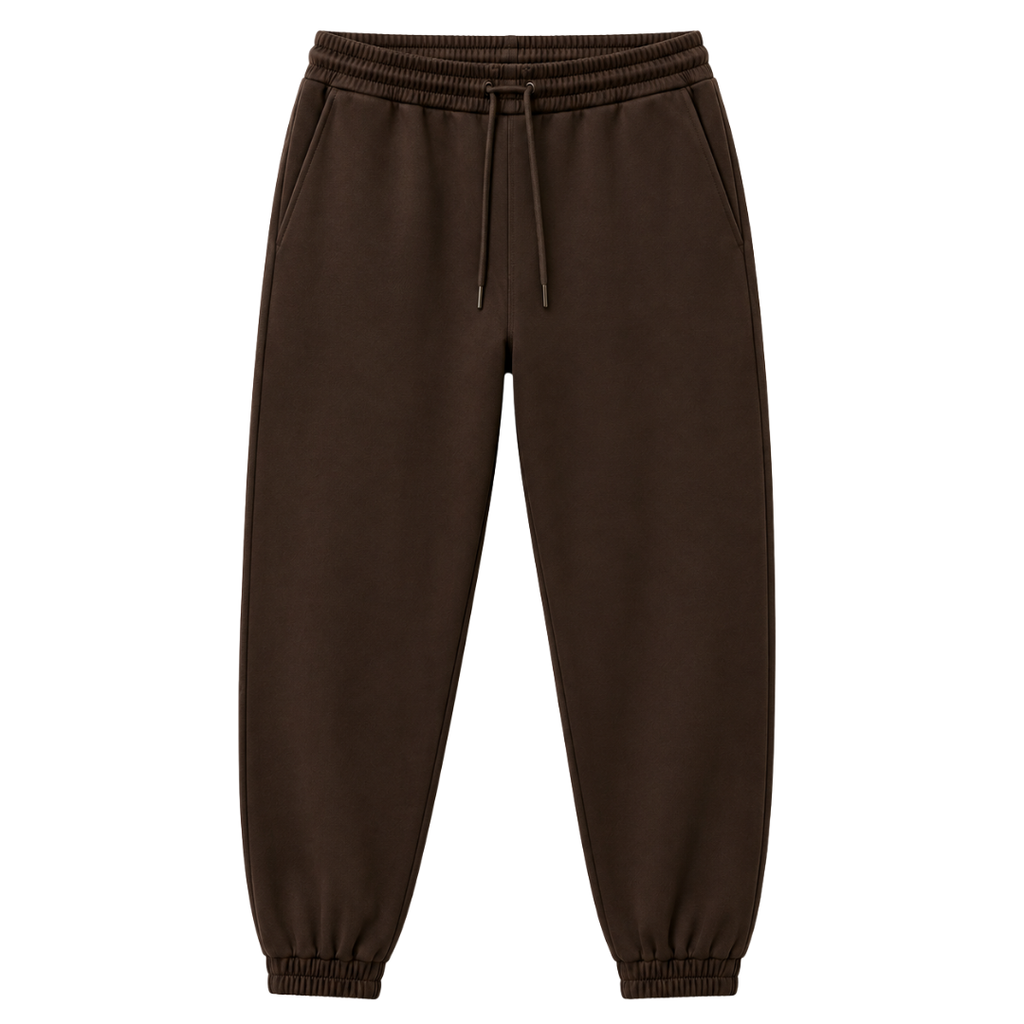 Premium Tapered Jogger Trousers – Dark Brown | Westton Clower