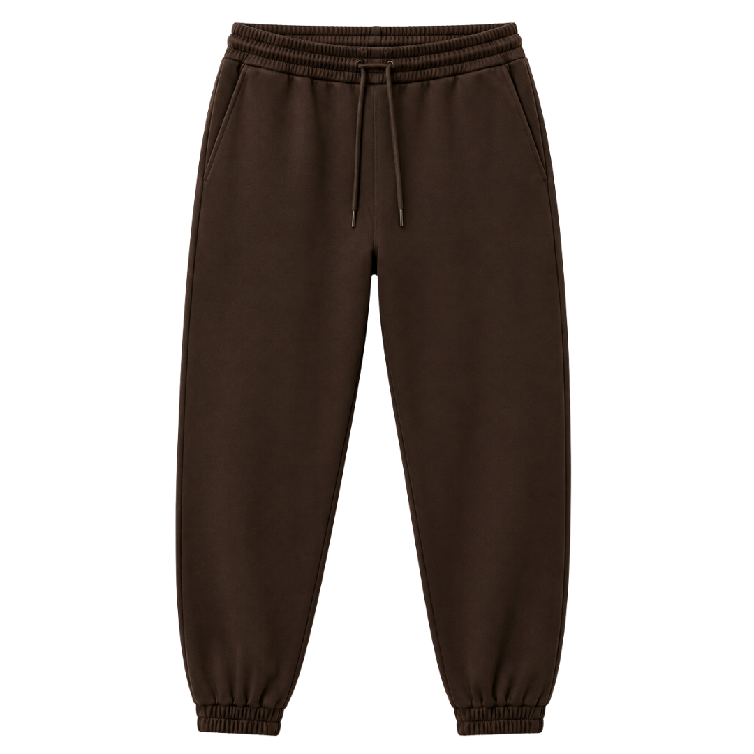 Premium Tapered Jogger Trousers – Dark Brown | Westton Clower