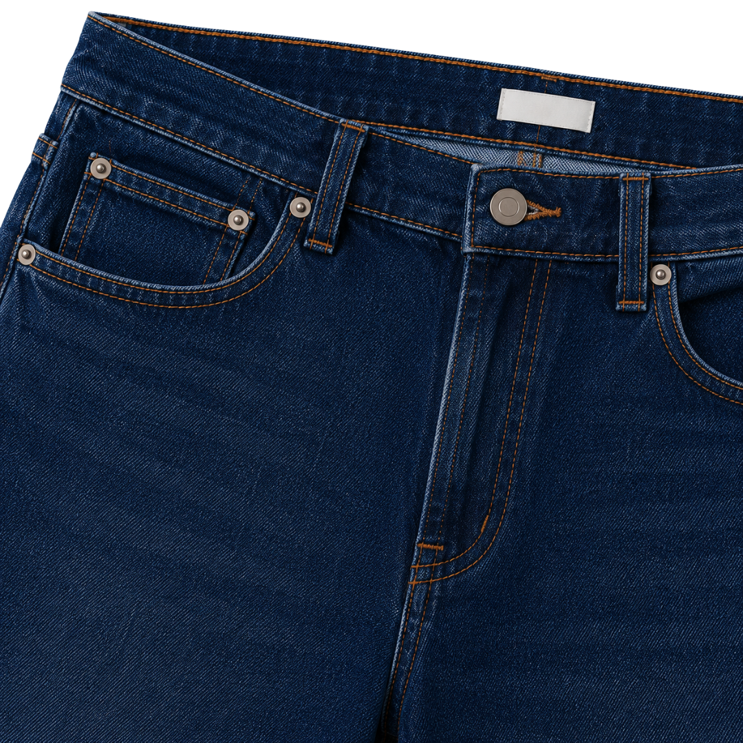 Premium Straight-Fit Jeans – Dark Indigo | Westton Clower