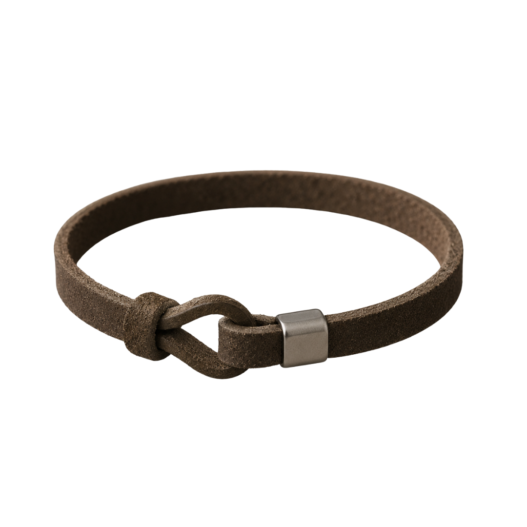 Premium Suede Knot Bracelet – Brown | Westton Clower