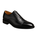 Premium Cap-Toe Leather Oxford Shoes – Black | Westton Clower