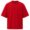 Premium Heavyweight Oversized T-Shirt – Red | Westton Clower